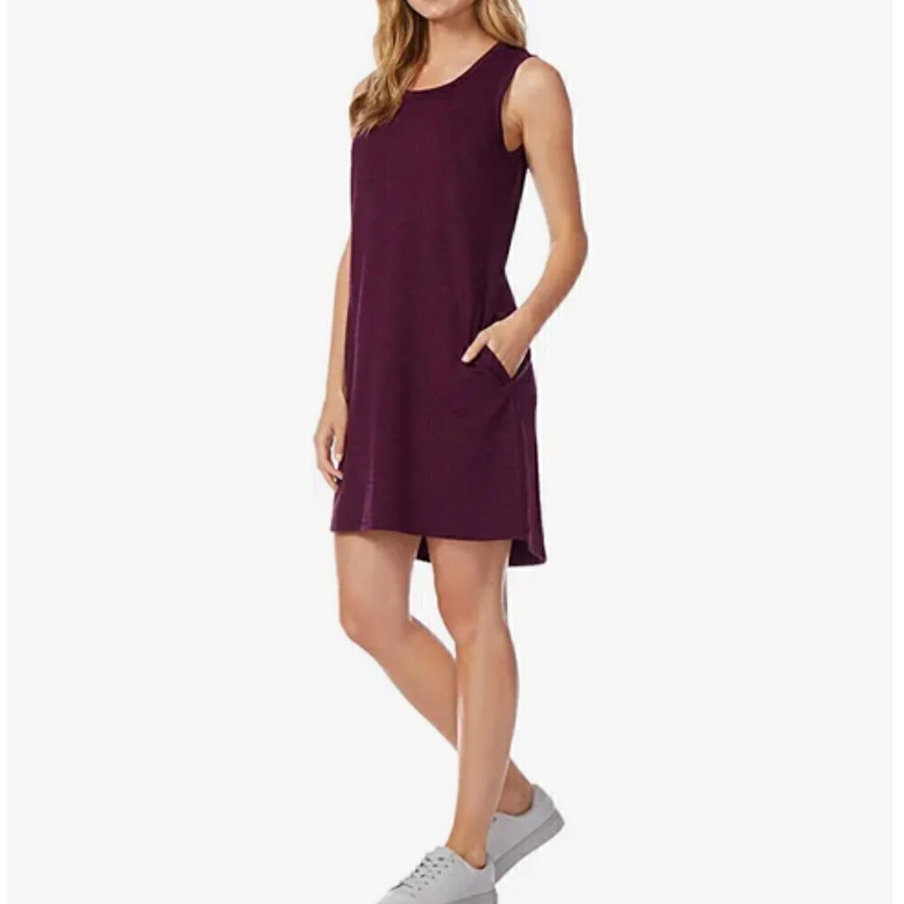 32 Degrees Wine Colored Sleeveless Shift Dress, M